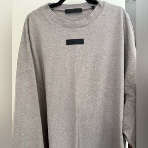 Fear of God Essentials Gray Long Sleeve Tee Size XXL